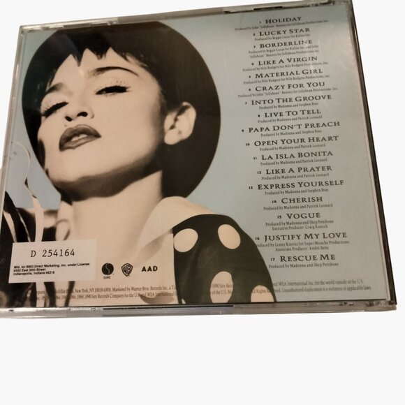 Madonna The Immaculate Collection CD Album Greatest Hits Compilation - Picture 3 of 3